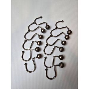 Shower curtain hooks Set of 12